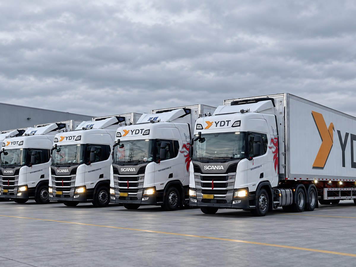 Scania fleet lined up